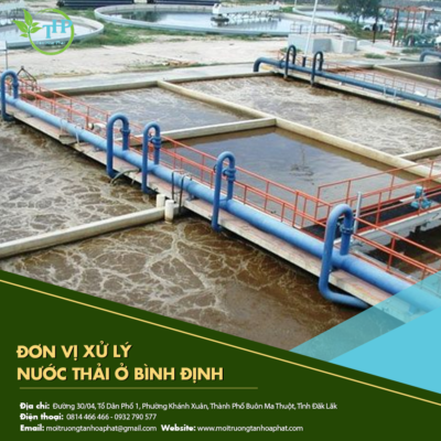 Đơn vị xử lý nước thải ở Bình Định