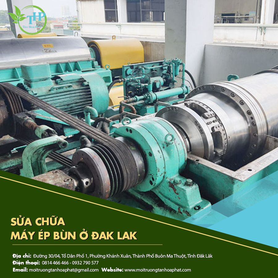 Sửa chữa máy ép bùn ở Dak Lak