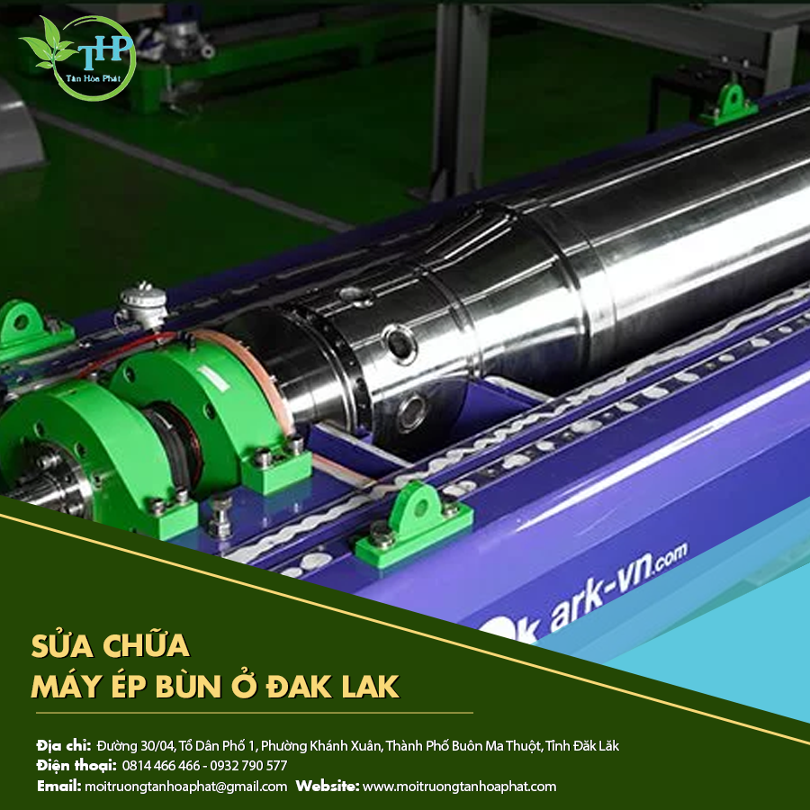 Sửa chữa máy ép bùn ở Dak Lak