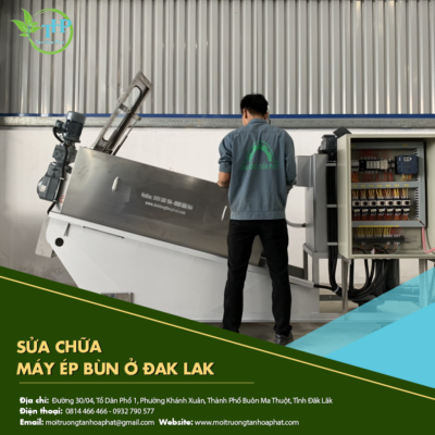 Sửa chữa máy ép bùn ở Dak Lak