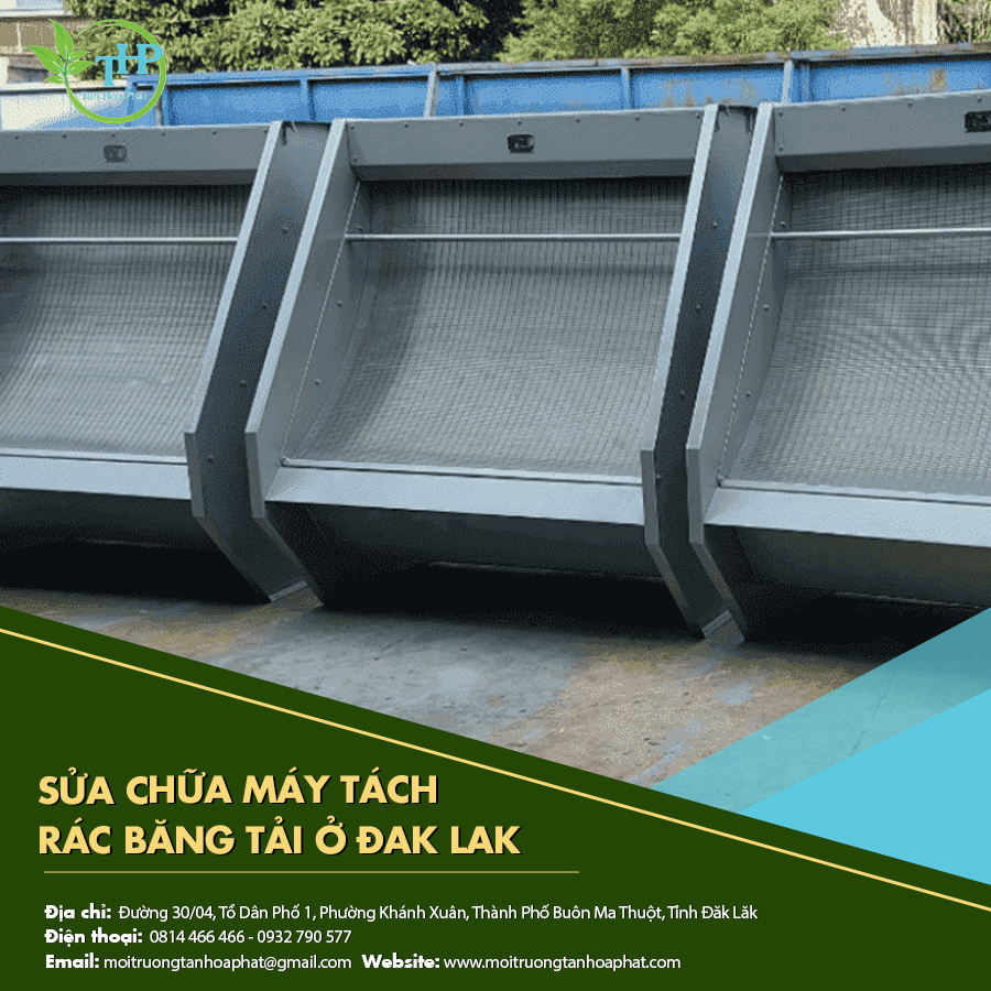 Sửa chữa máy tách rác băng tải ở Dak Lak